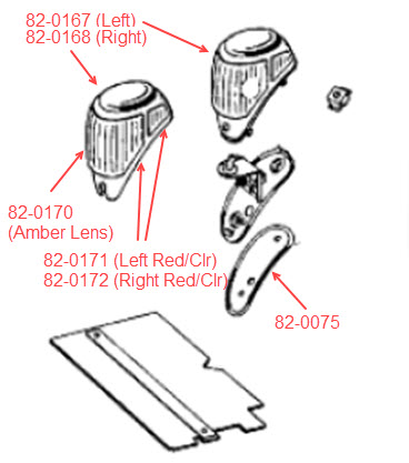 TURN SIGNAL LENS (AMBER)