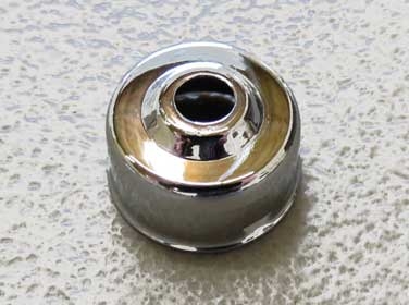 WINDSHIELD WIPER SHAFT CHROME CAP