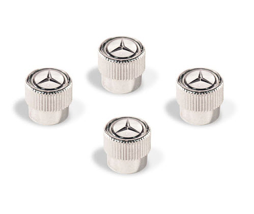 Chrome Valve Stem Caps Set of 4