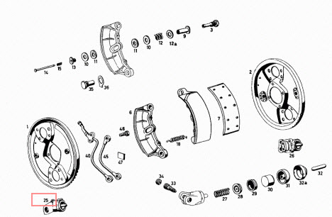 LEFT EARLY WHEEL CYLINDER