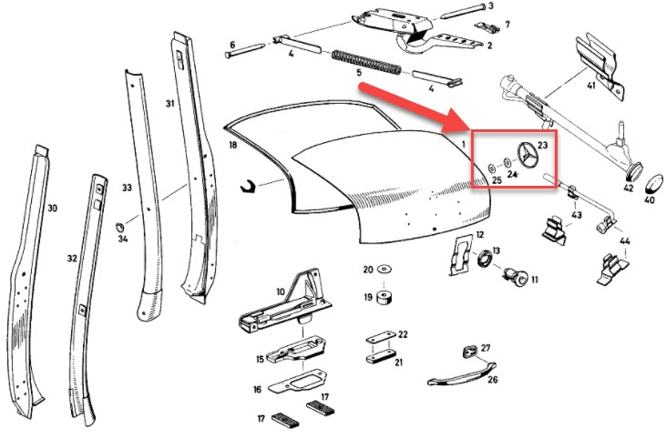 TRUNK LID STAR - 4 DOOR SEDAN